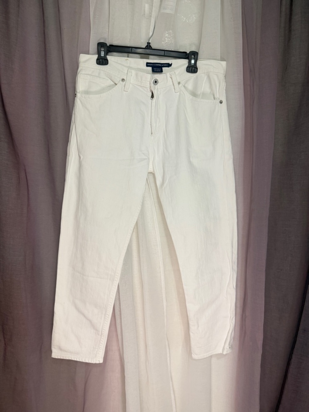 Ralph Lauren White Straight Fit Jeans